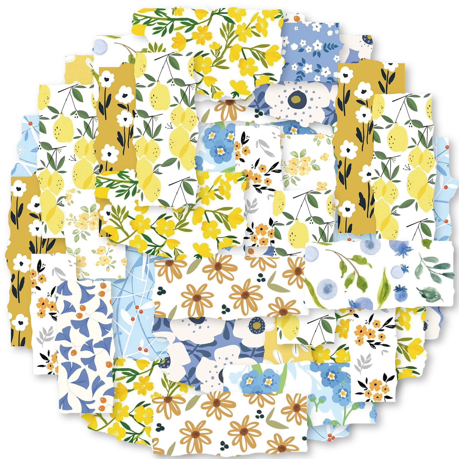 Yellow Laptop Accessories - Etori Life Floral Theme Washi Tape