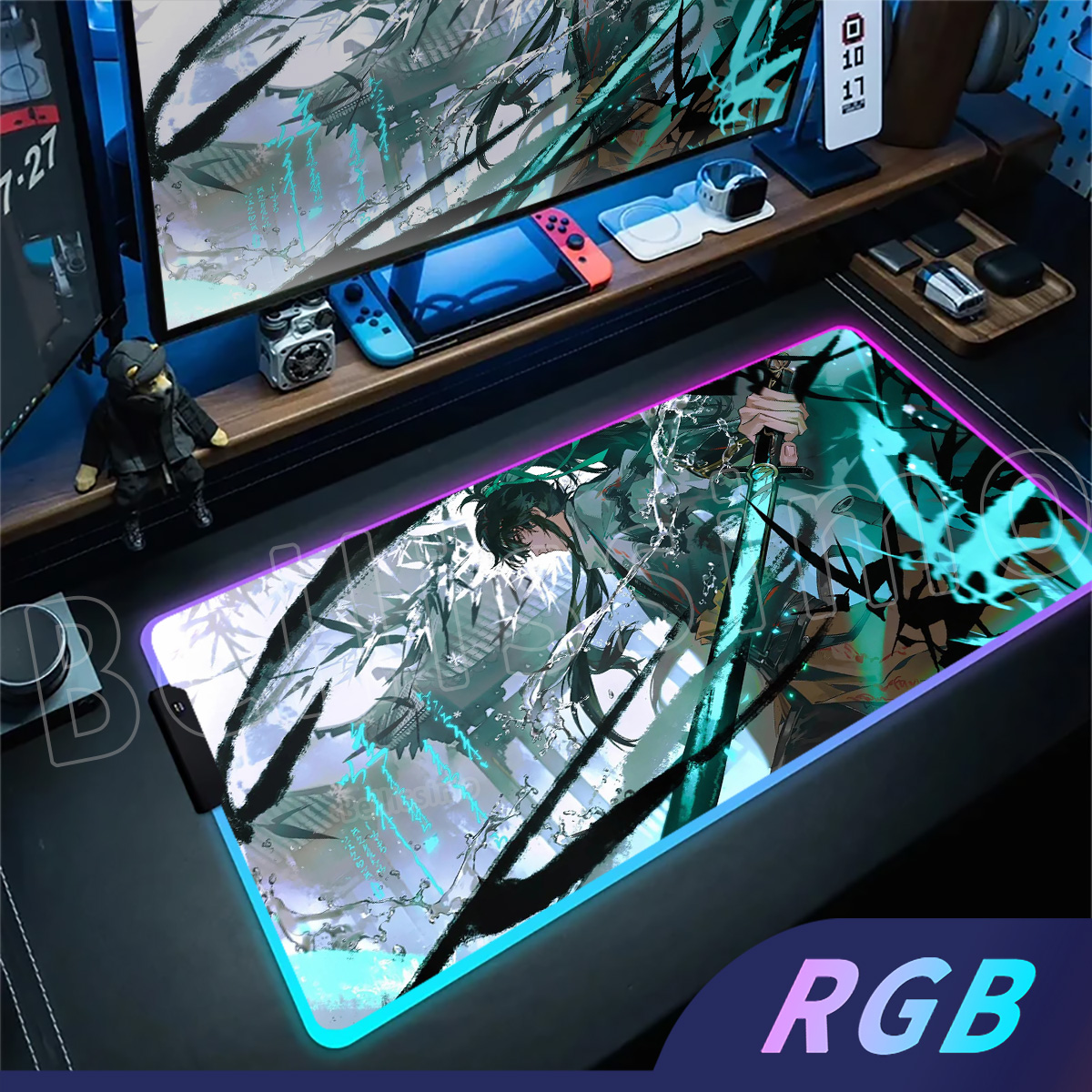 Laptop Accessories Rgb - Cool QiuYuan Wuthering Waves Mouse Pad