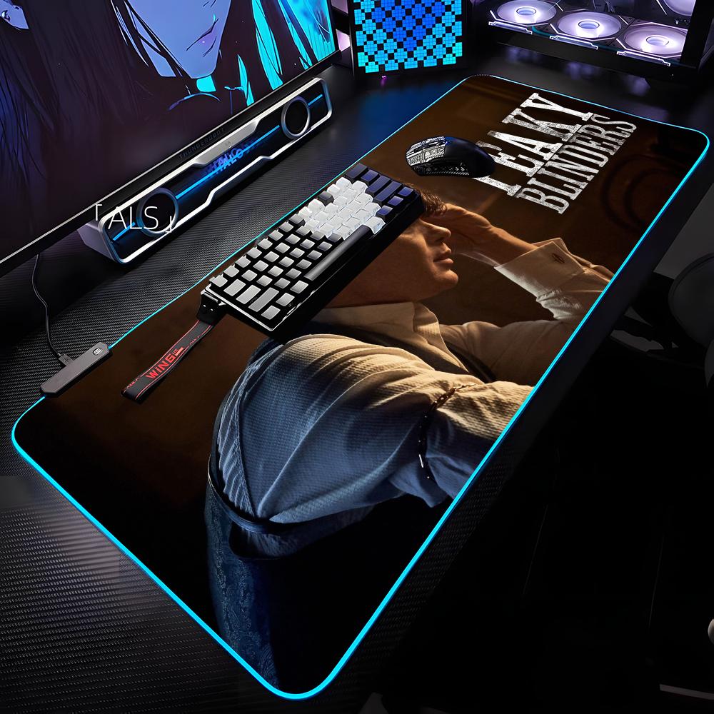 Laptop Accessories Rgb - P-Peaky B-BlindersE Mouse Pad RGB Backlit