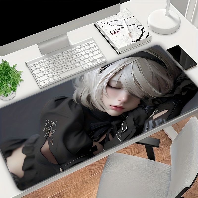 Laptop Accessories For Girls - Short Hair Anime Girl Theme Mouse