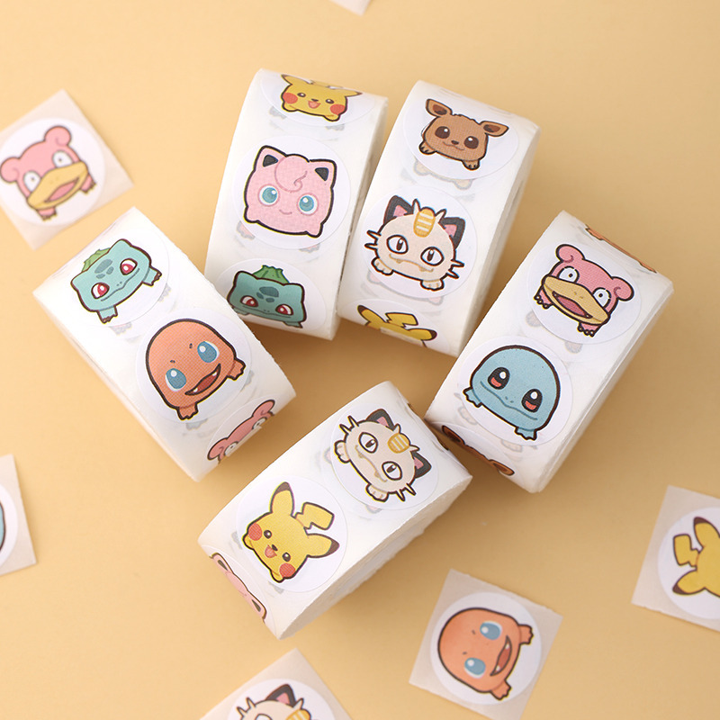 500pcs Roll Cartoon Pokemon St - مراجعة Laptop Accessories Kids وسعره