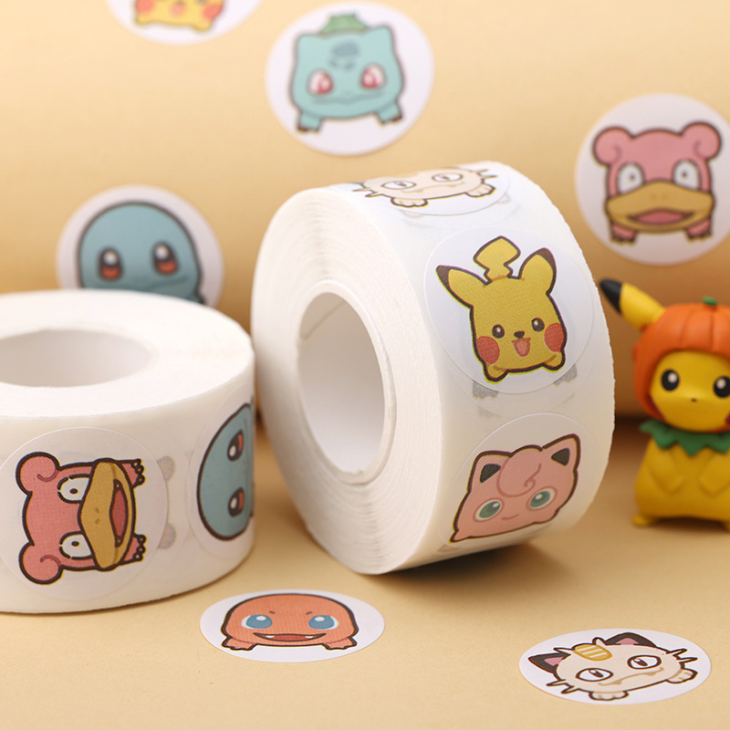 500pcs Roll Cartoon Pokemon St - مراجعة Laptop Accessories Kids وسعره