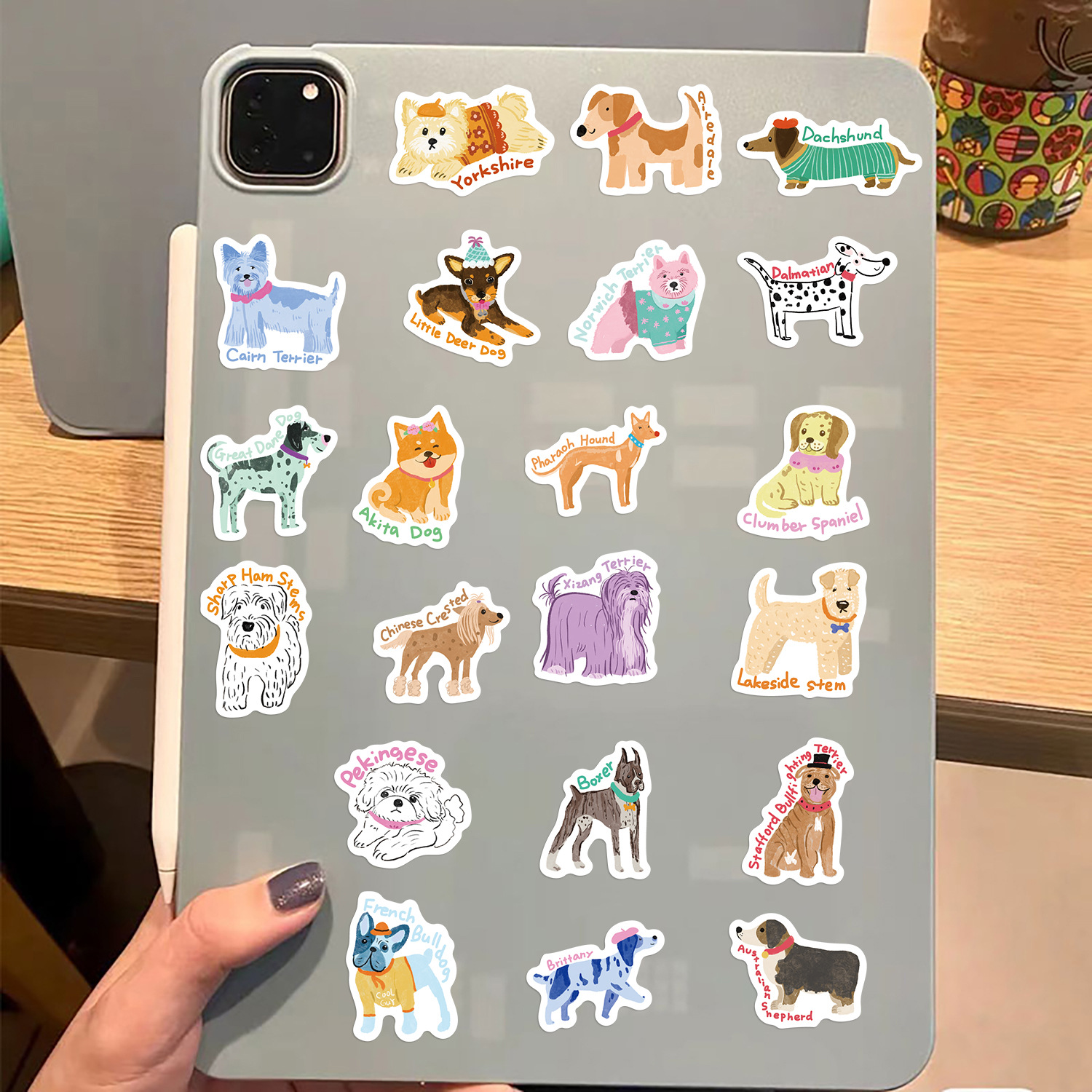 100PCS Cute Dog Graffiti Stick - مراجعة Laptop Accessories Kids وسعره