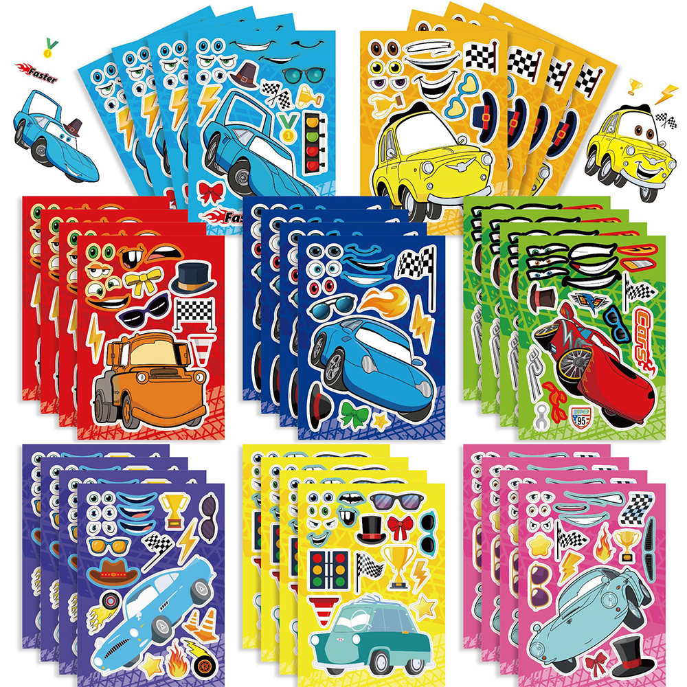 8/16Sheets Disney Cars Puzzle  - مراجعة Laptop Accessories Kids وسعره