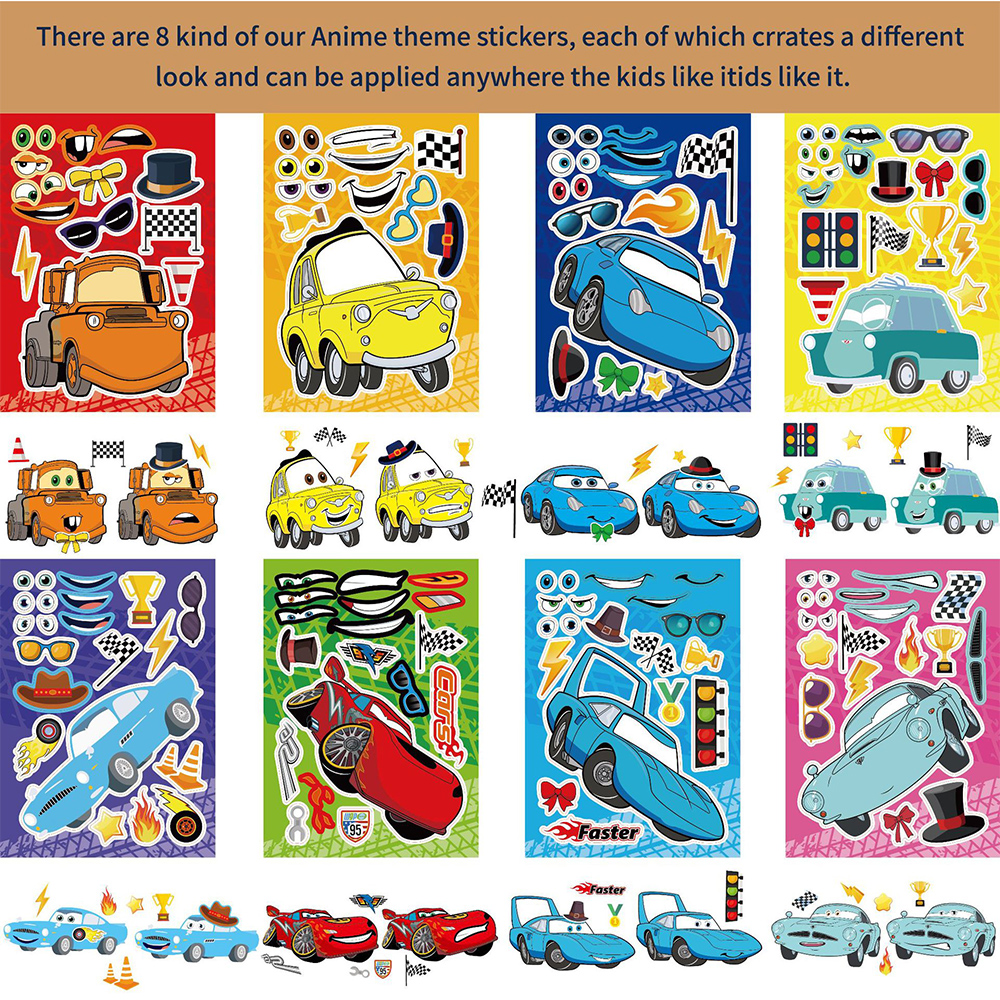 8/16Sheets Disney Cars Puzzle  - مراجعة Laptop Accessories Kids وسعره