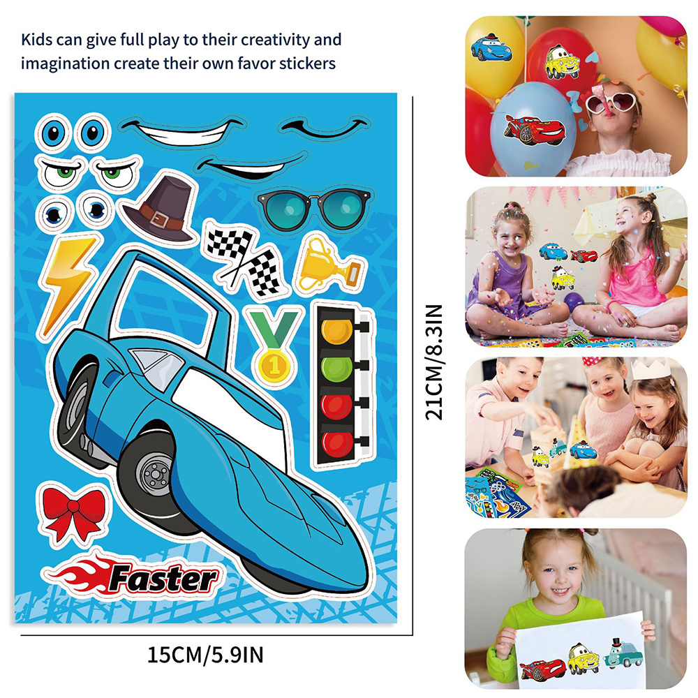 8/16Sheets Disney Cars Puzzle  - مراجعة Laptop Accessories Kids وسعره