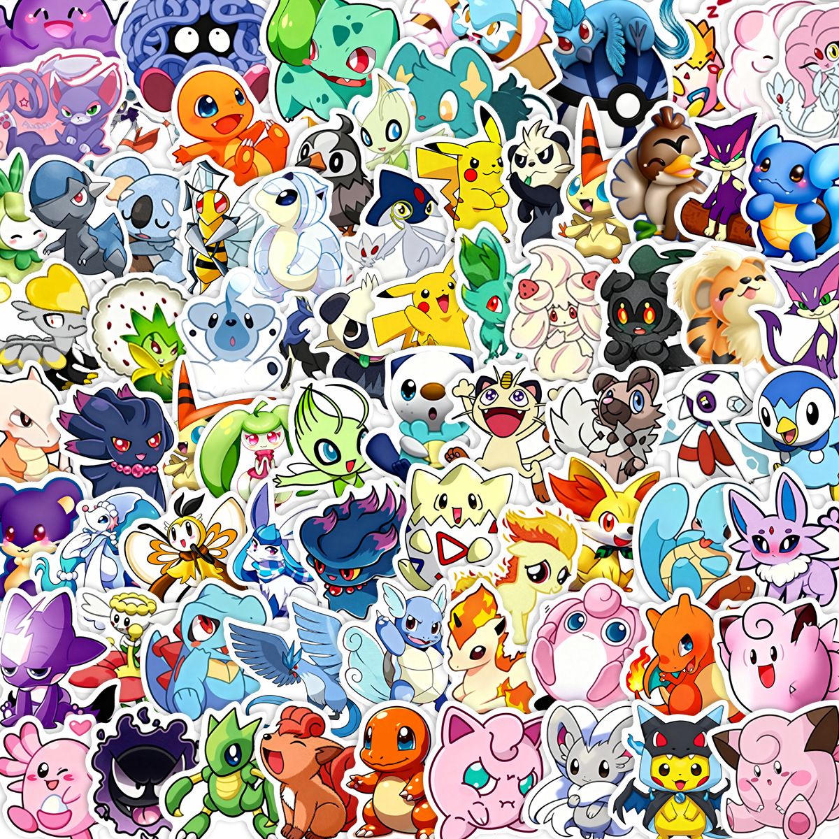 100/200pcs Pokemon Anime Stick - مراجعة Laptop Accessories Kids وسعره