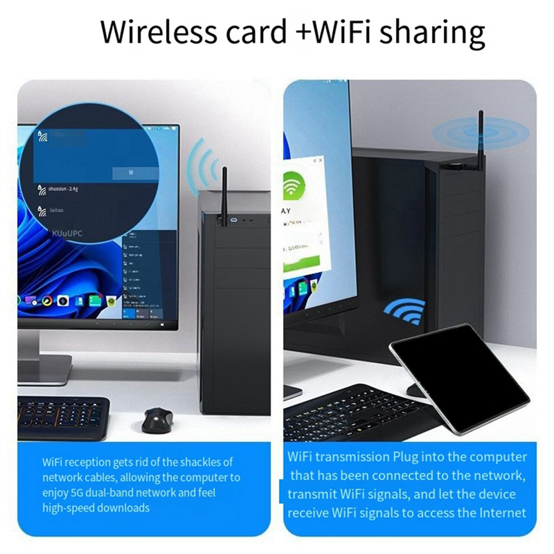 NIC Receiver Driver-Free USB W - مراجعة Laptop Accessories All In One وسعره