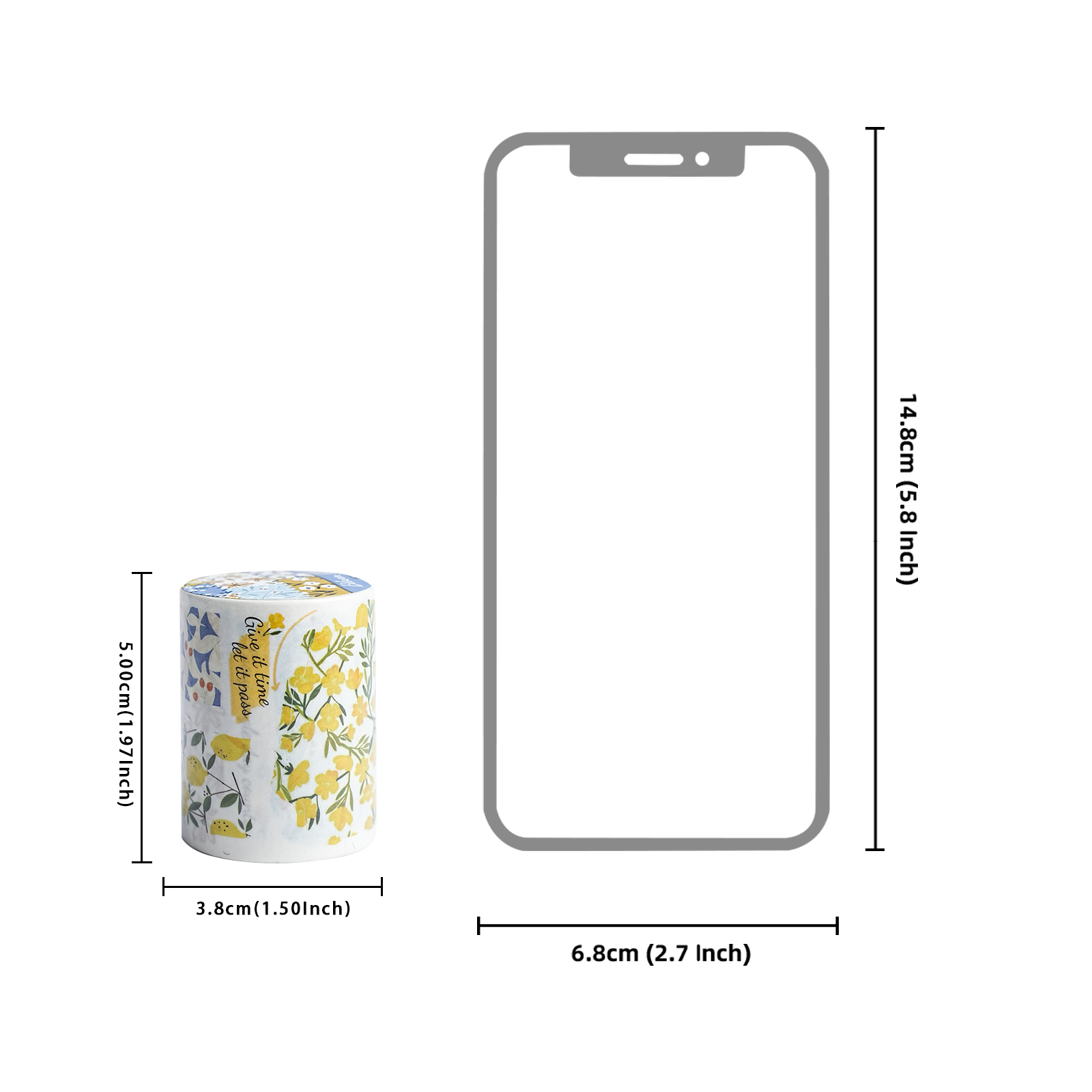 Etori Life Floral Theme Washi  - مراجعة Yellow Laptop Accessories وسعره