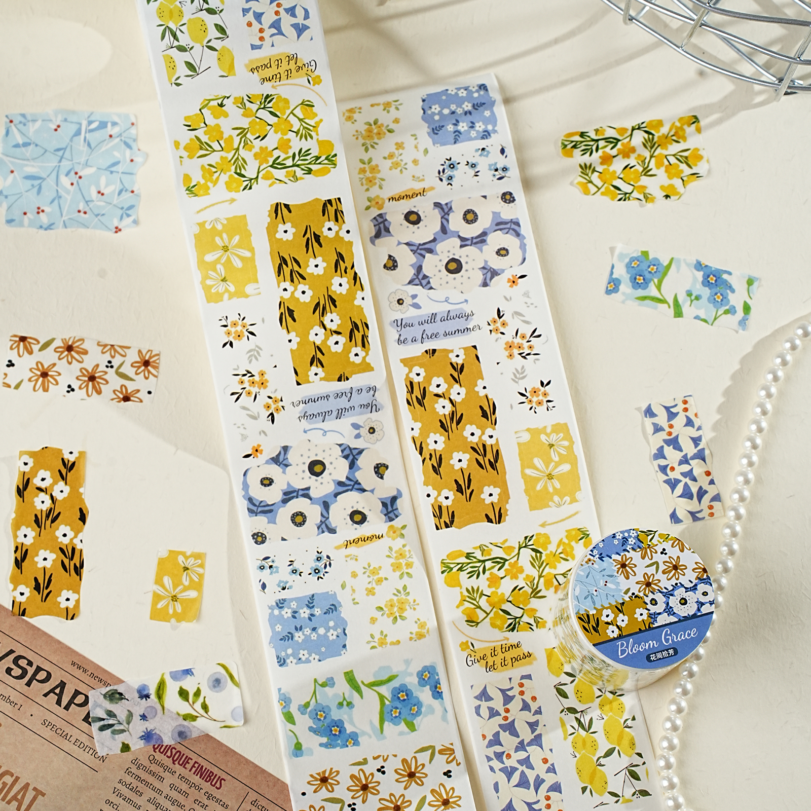 Etori Life Floral Theme Washi  - مراجعة Yellow Laptop Accessories وسعره