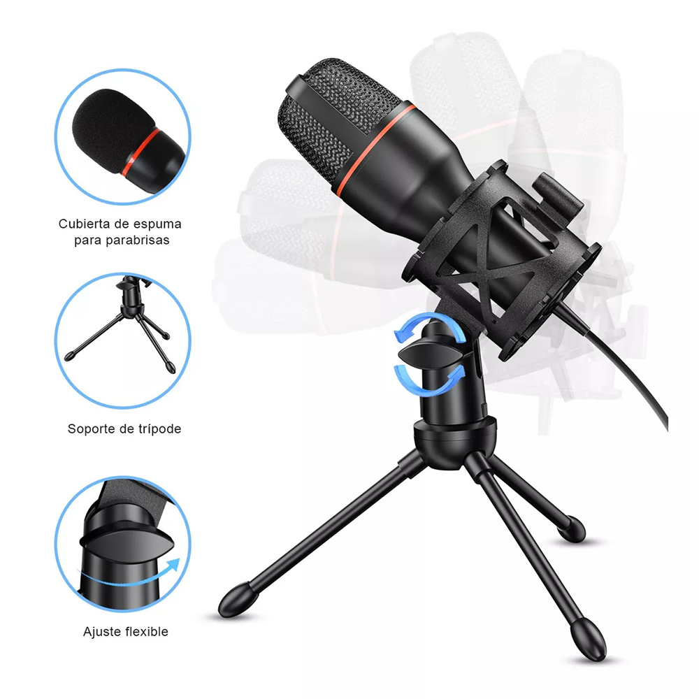 Condenser Microphone USB Wired - مراجعة Laptop Accessories Rgb وسعره