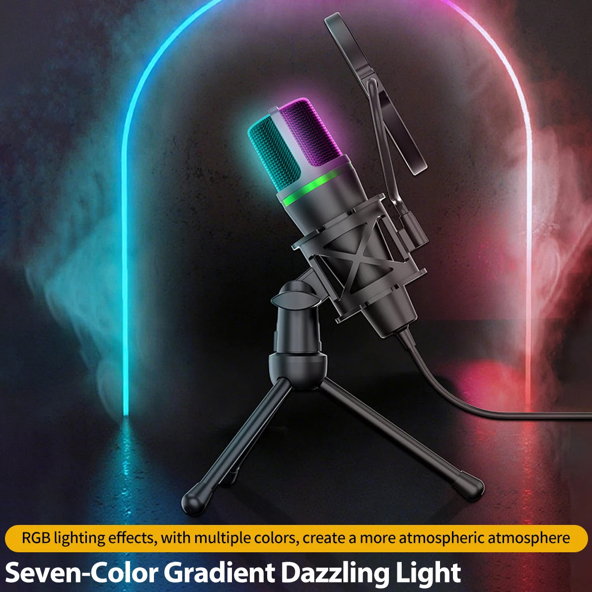 Condenser Microphone USB Wired - مراجعة Laptop Accessories Rgb وسعره