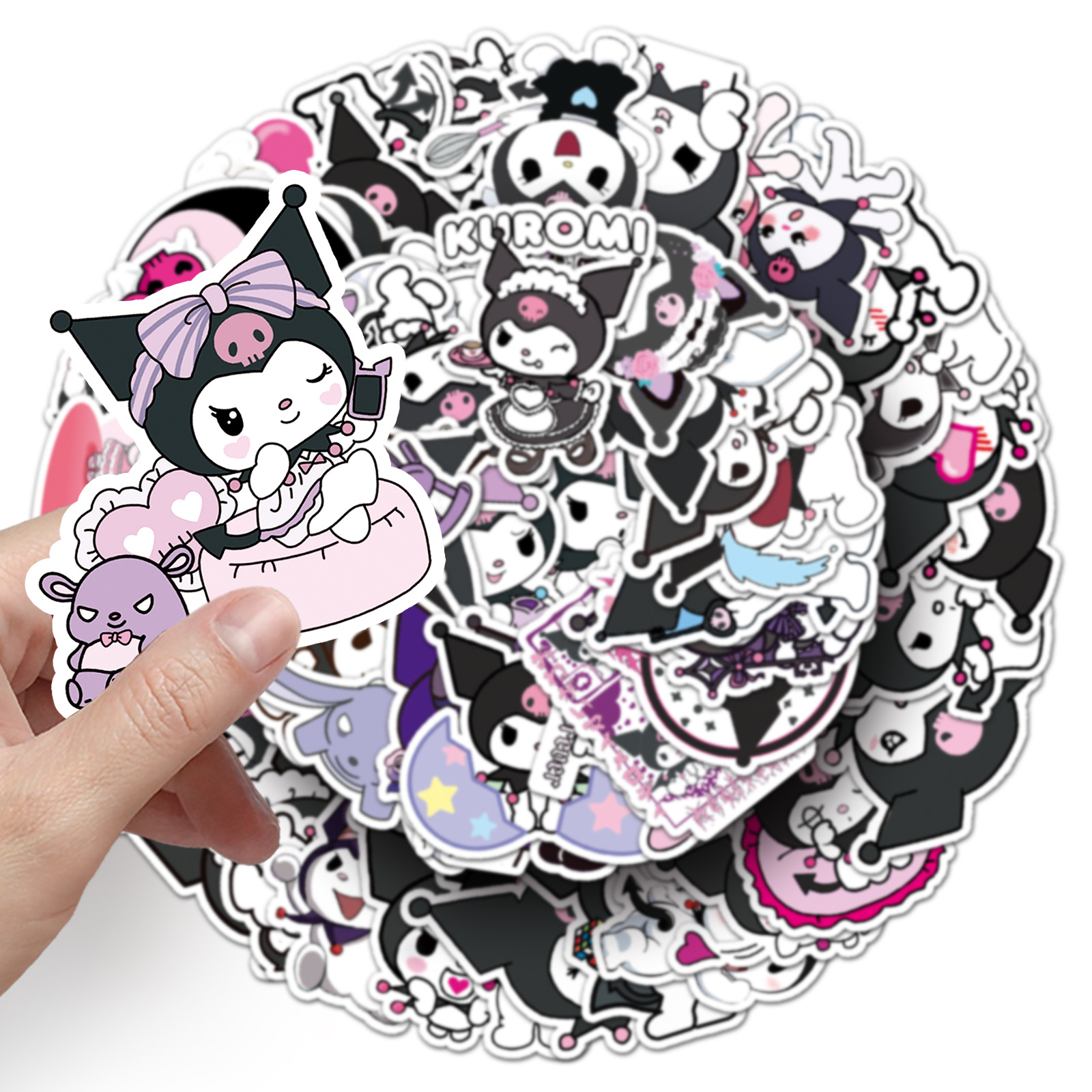 100Pcs Sanrio Kuromi Anime Car - مراجعة Laptop Accessories Girly وسعره
