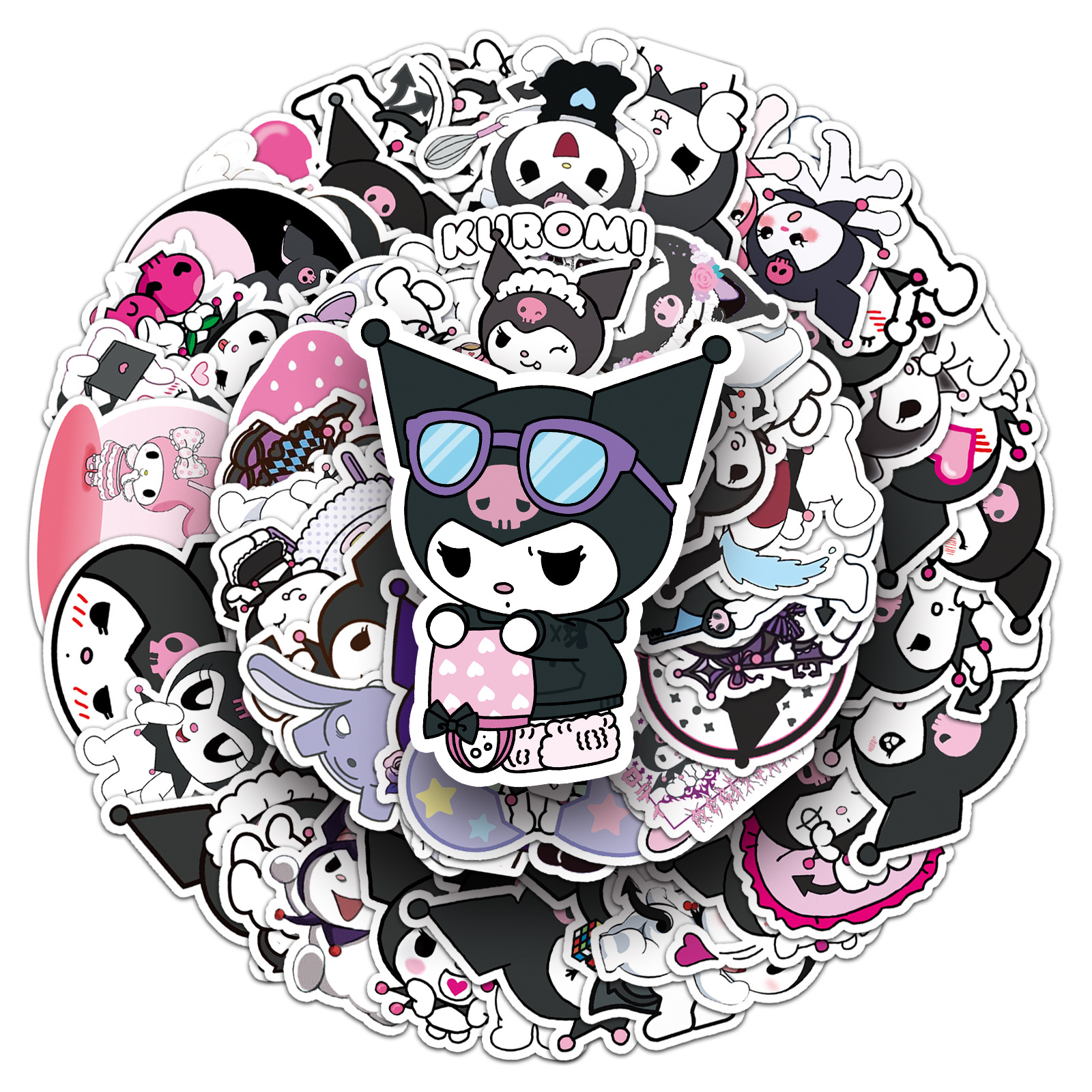 100Pcs Sanrio Kuromi Anime Car - مراجعة Laptop Accessories Girly وسعره