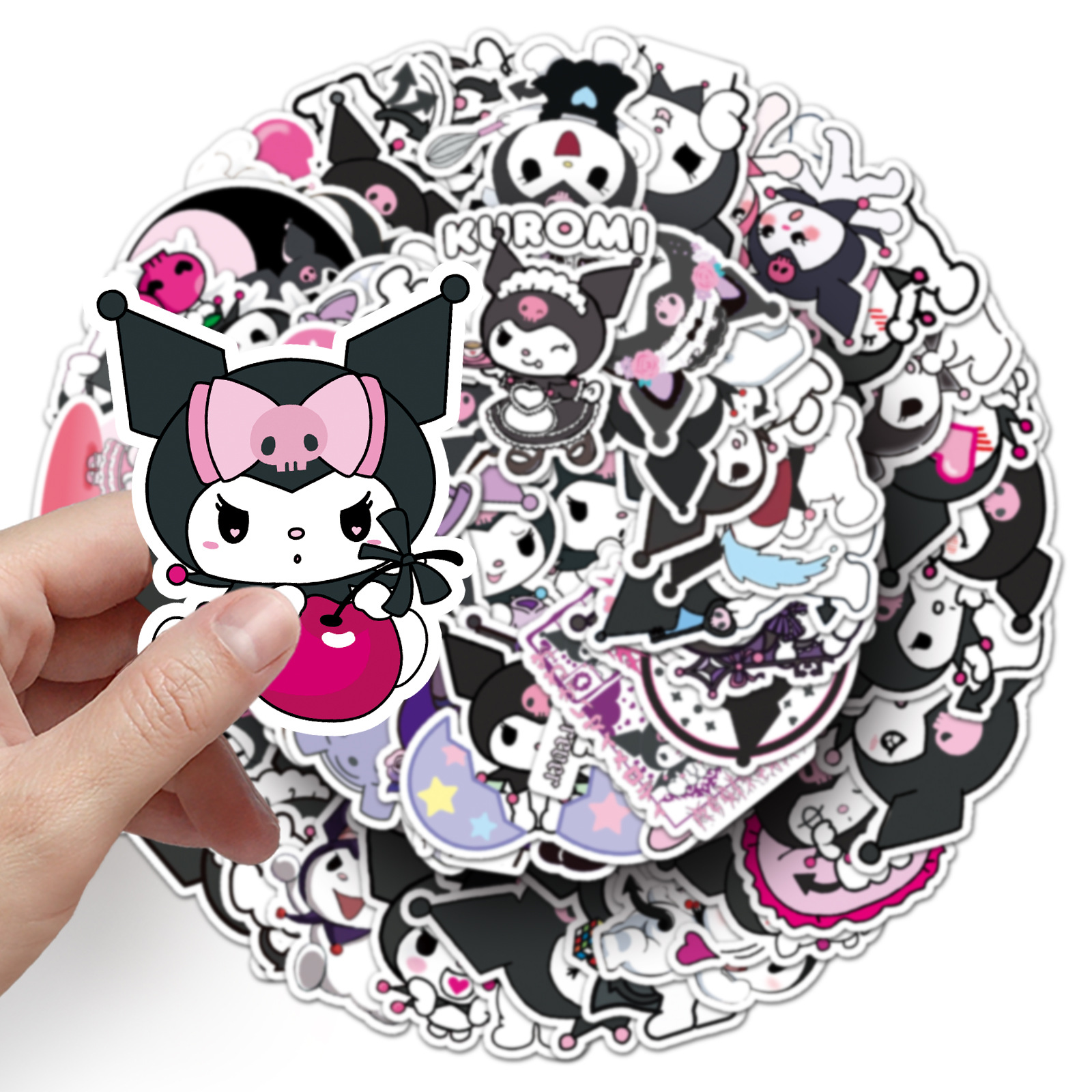 100Pcs Sanrio Kuromi Anime Car - مراجعة Laptop Accessories Girly وسعره