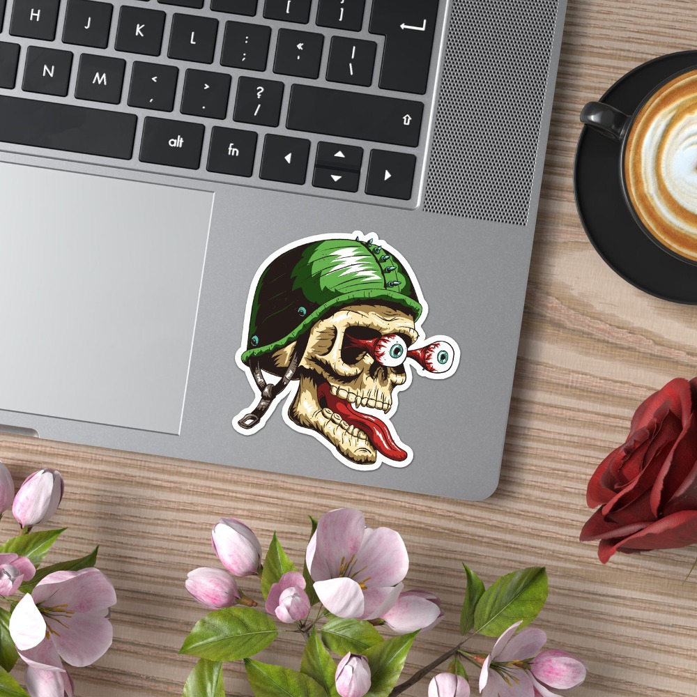 Skull Eyeballs Vinyl Anime Mus - مراجعة Laptop Accessories You Must Have وسعره