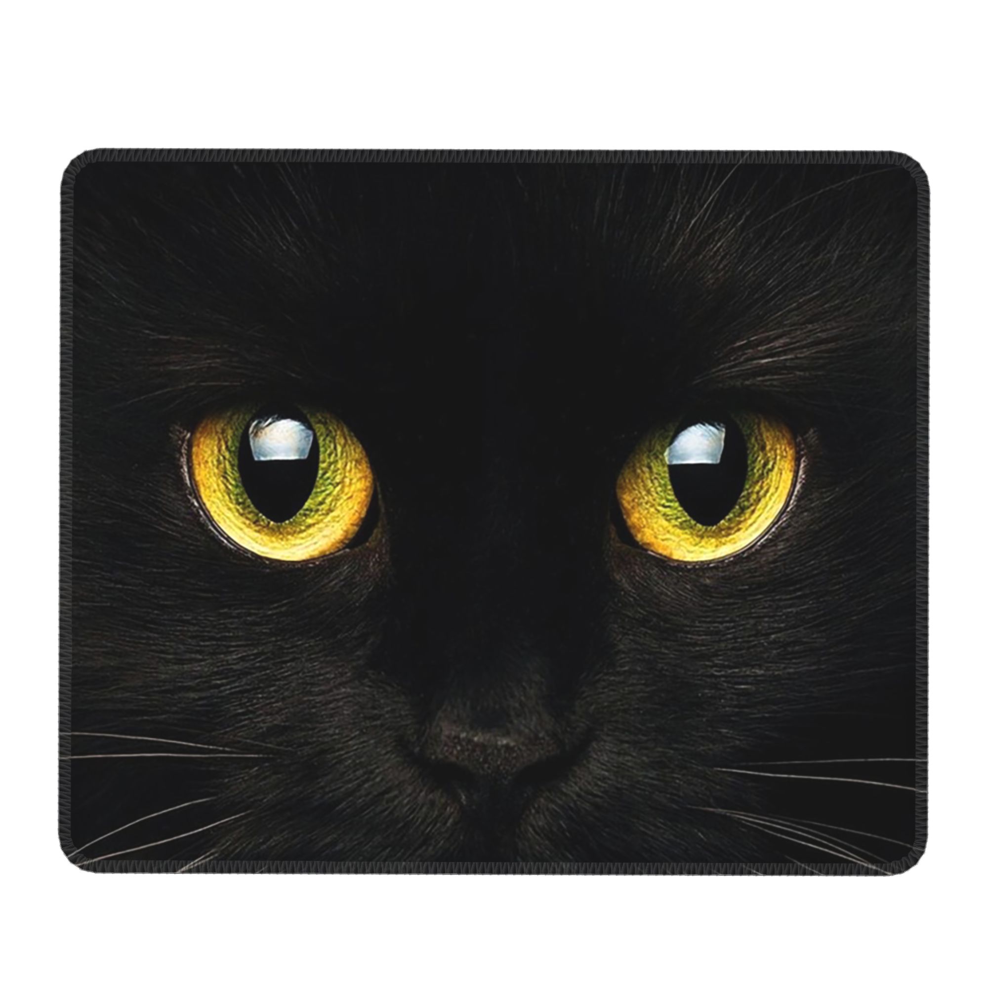 Black Cat Face And Yellow Eyes - مراجعة Yellow Laptop Accessories وسعره