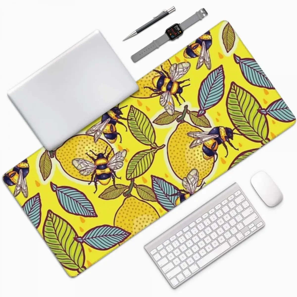 Yellow Lemon And Bee Garden La - مراجعة Yellow Laptop Accessories وسعره