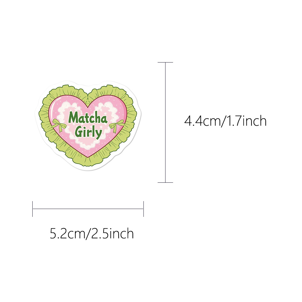 50PCS Matcha Girl Stickers Fas - مراجعة Laptop Accessories Girly وسعره