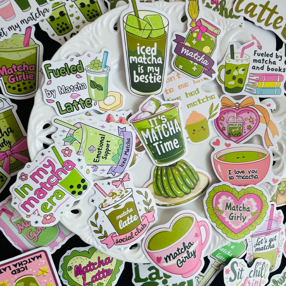 50PCS Matcha Girl Stickers Fas - مراجعة Laptop Accessories Girly وسعره