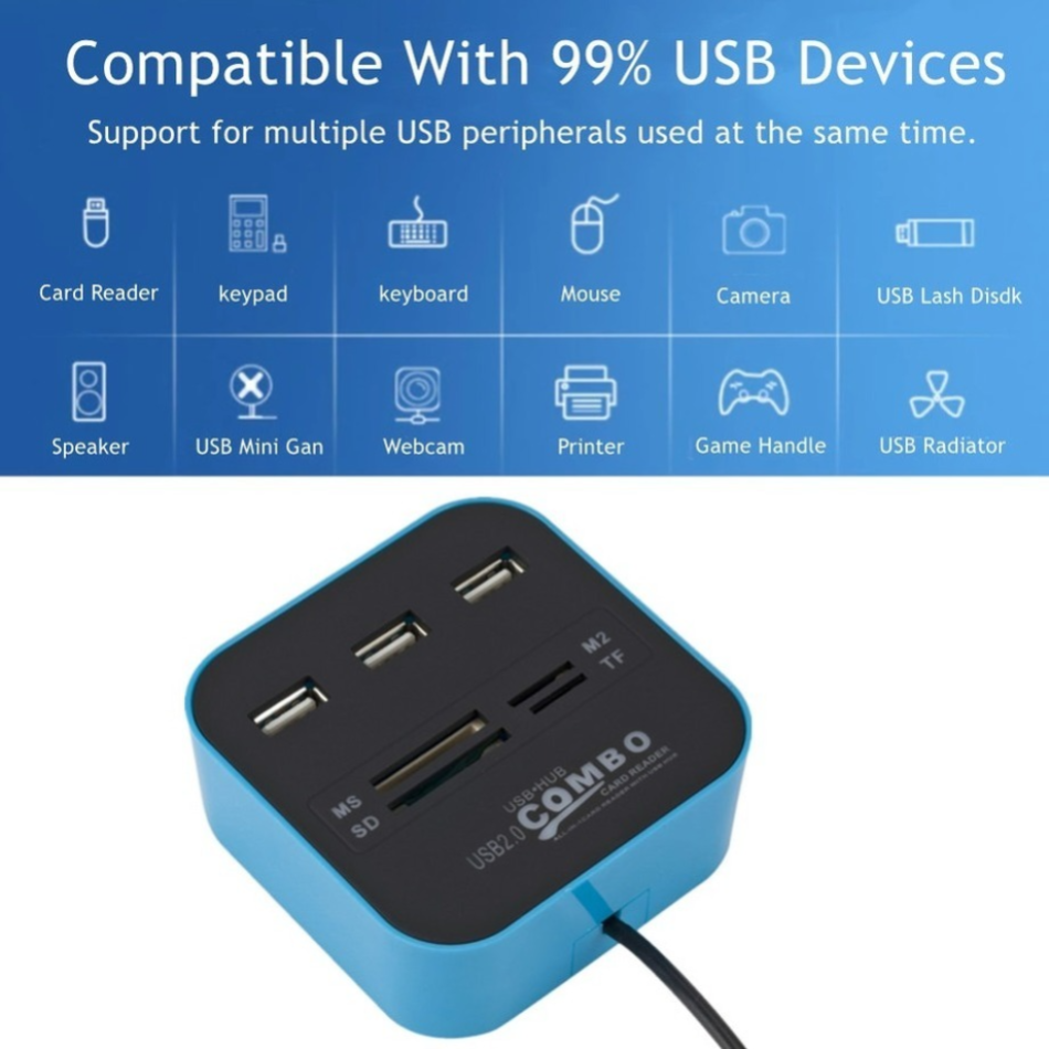 WvvMvv 3 Ports USB 2.0 Hub Com - مراجعة Laptop Accessories All In One وسعره
