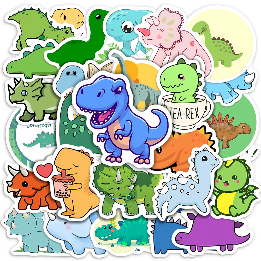 Cute Lovely dinosaur Stickers  - مراجعة Laptop Accessories Kids وسعره