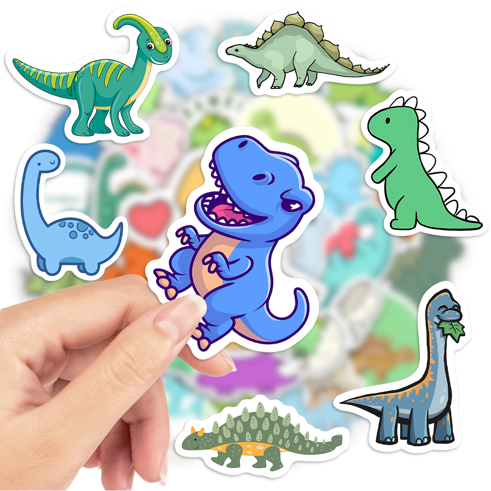 Cute Lovely dinosaur Stickers  - مراجعة Laptop Accessories Kids وسعره