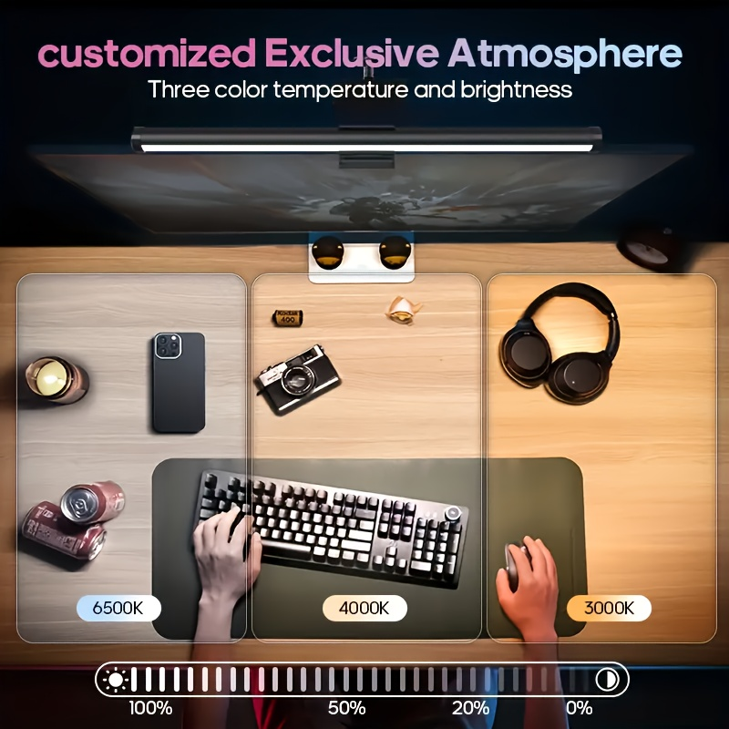 RGB Stepless Dimming LED Monit - مراجعة Laptop Accessories Rgb وسعره