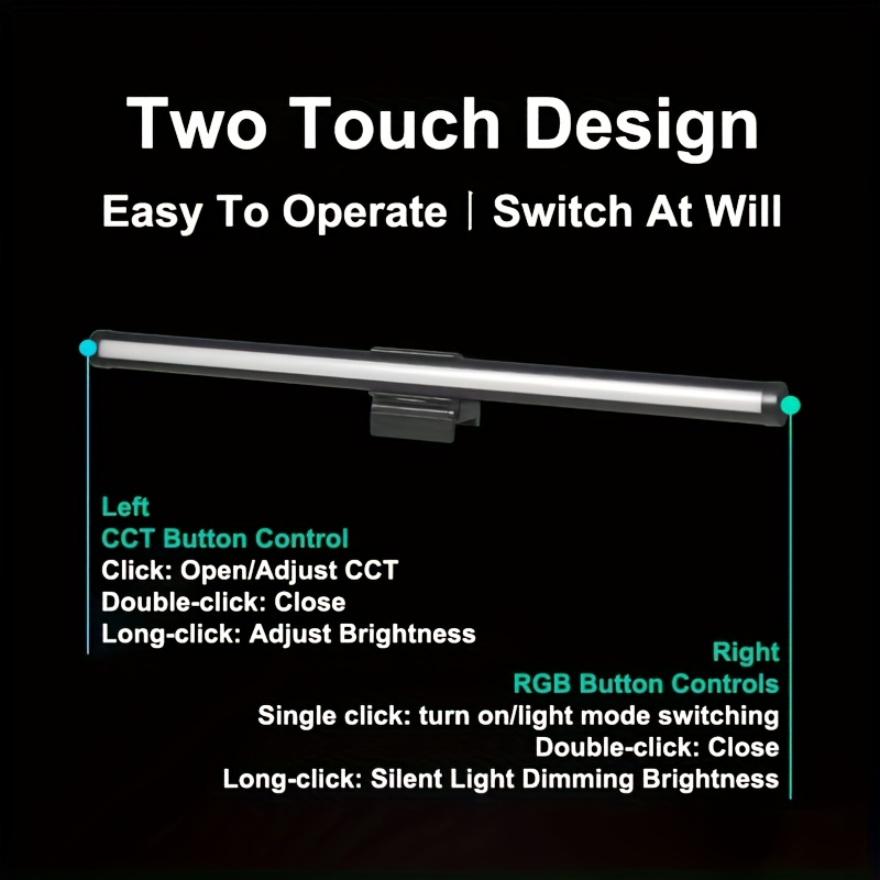 RGB Stepless Dimming LED Monit - مراجعة Laptop Accessories Rgb وسعره