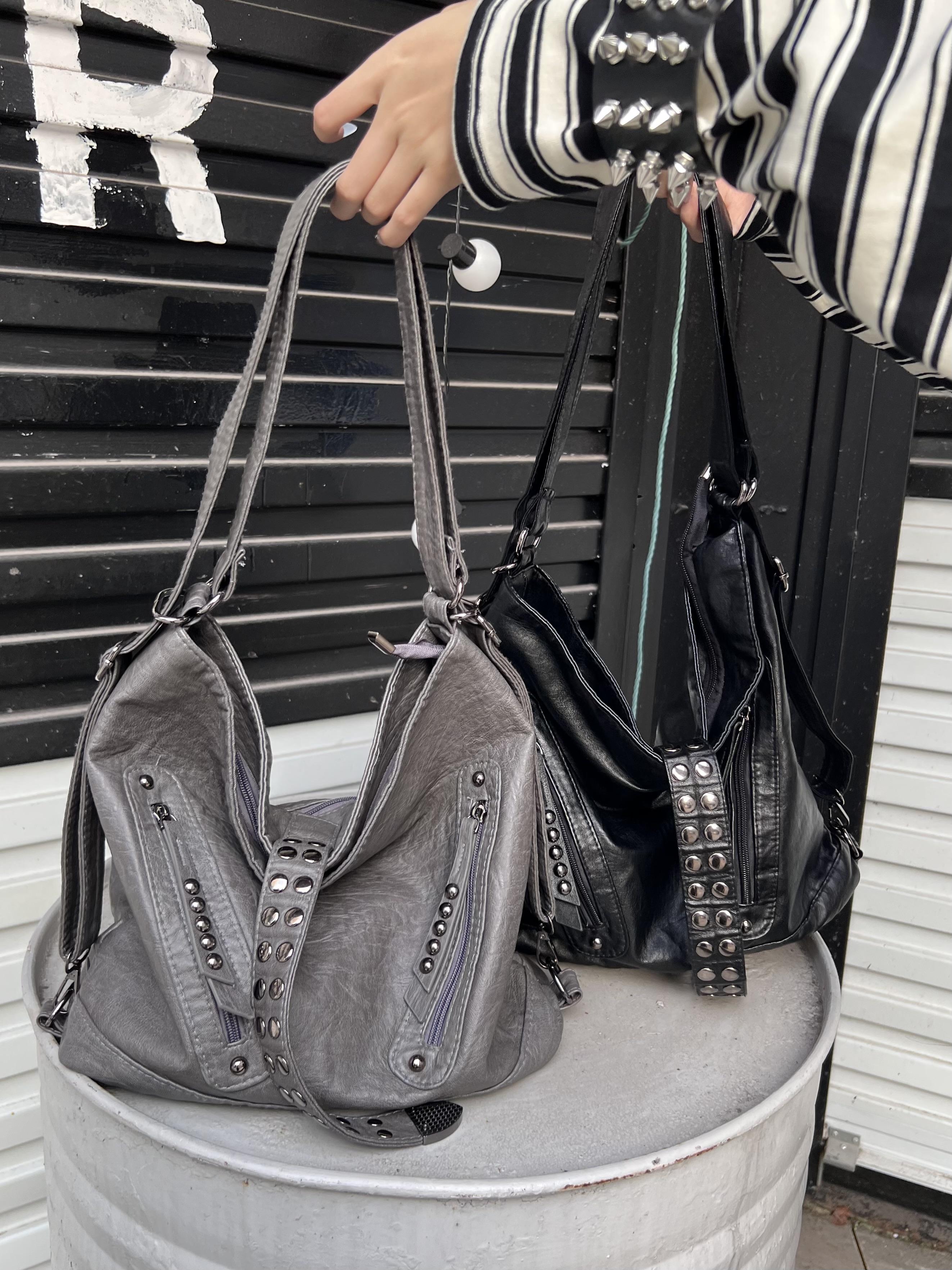 Retro Rivet Spice Girl Handbag - مراجعة Laptop Accessories For Girls وسعره