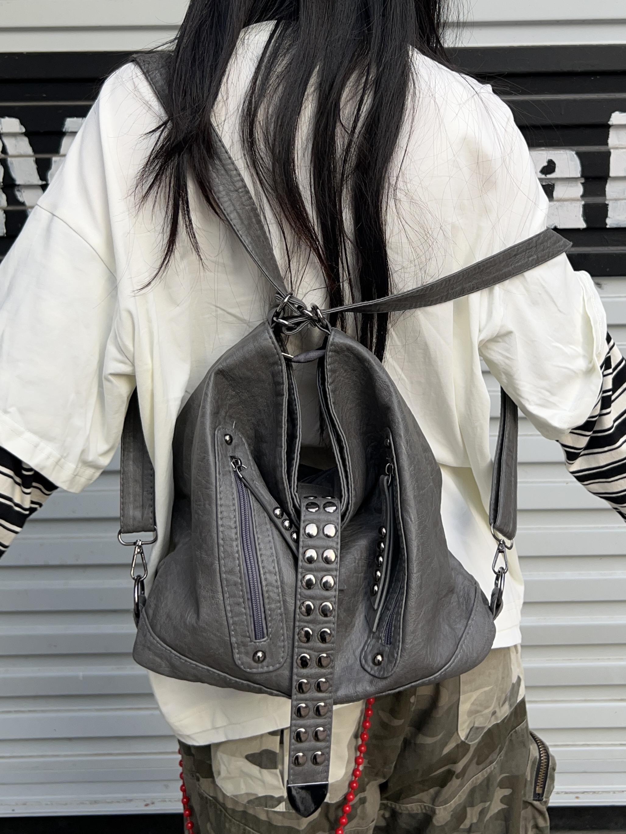Retro Rivet Spice Girl Handbag - مراجعة Laptop Accessories For Girls وسعره