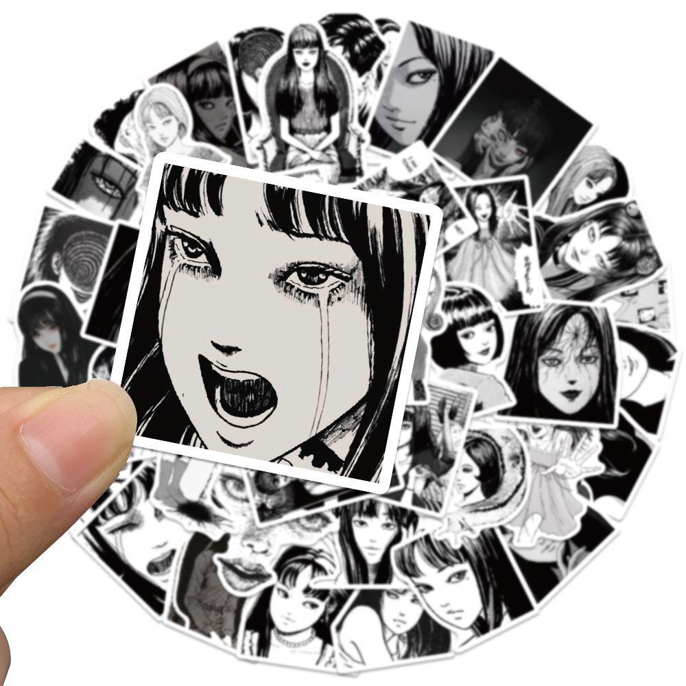 50Pcs Japanese Horror Anime To - مراجعة Laptop Accessories Girly وسعره