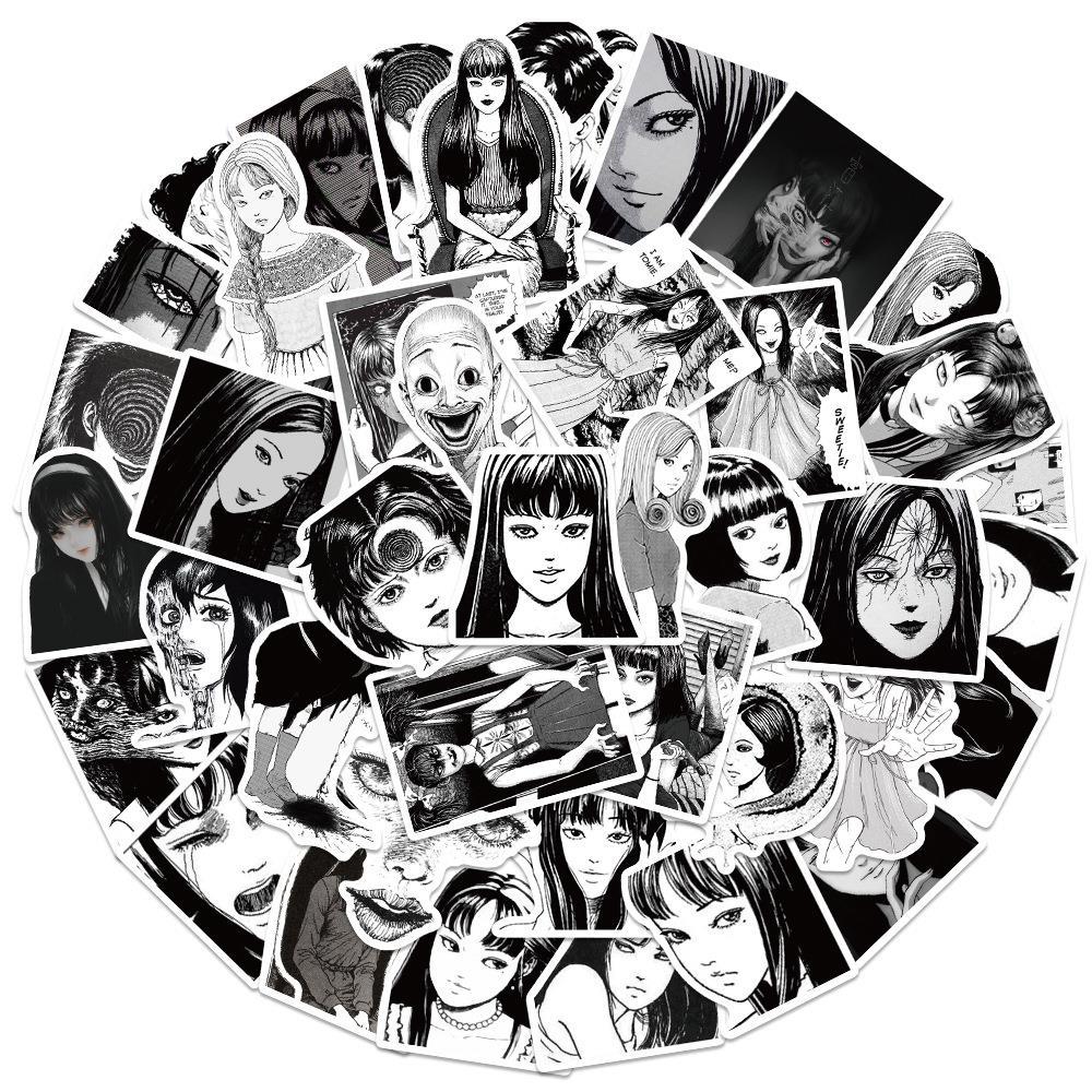 50Pcs Japanese Horror Anime To - مراجعة Laptop Accessories Girly وسعره