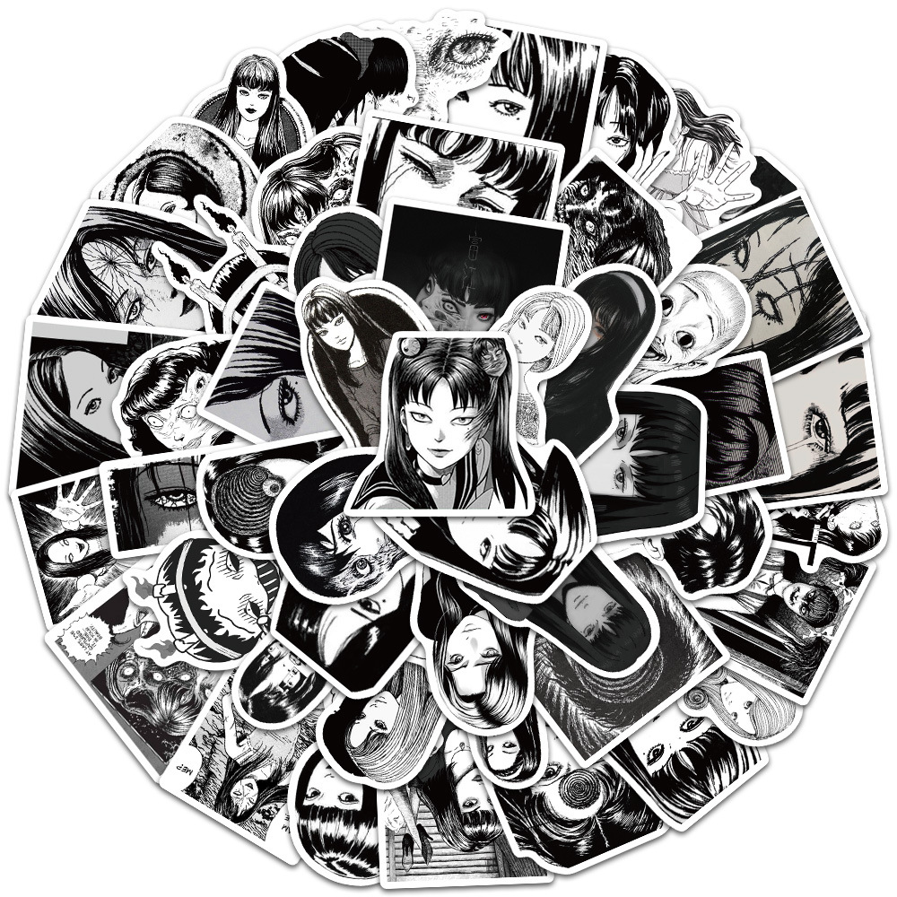 50Pcs Japanese Horror Anime To - مراجعة Laptop Accessories Girly وسعره