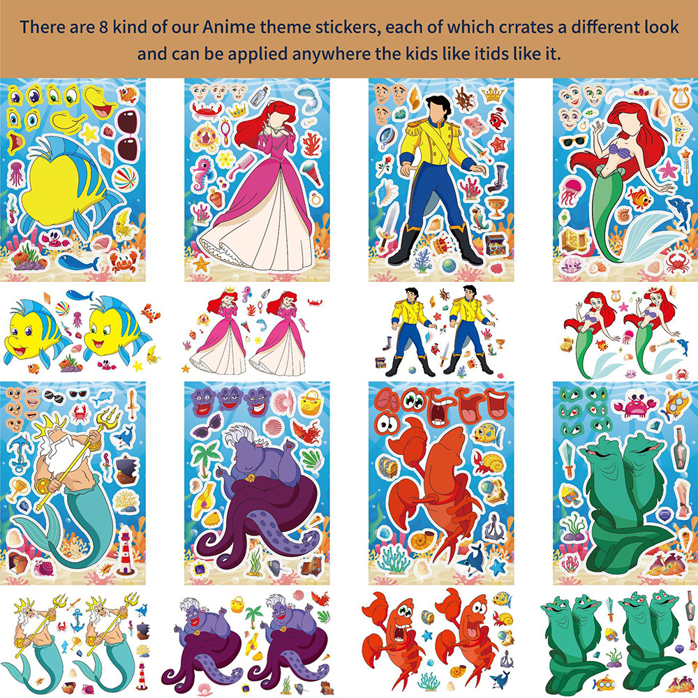 8/16sheets Disney The Little M - مراجعة Laptop Accessories Kids وسعره