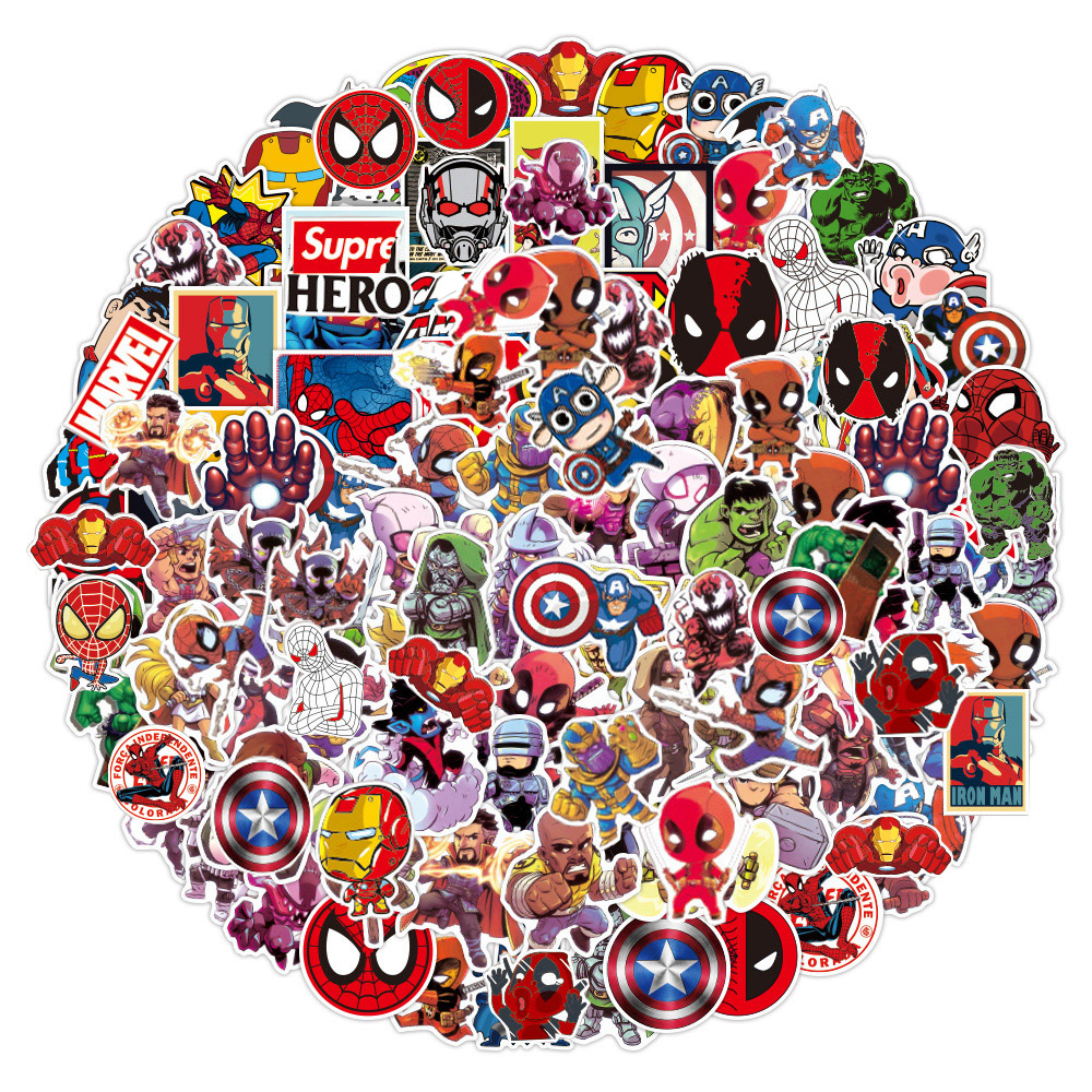 50pcs Disney Marvel The Avenge - مراجعة Laptop Accessories Kids وسعره