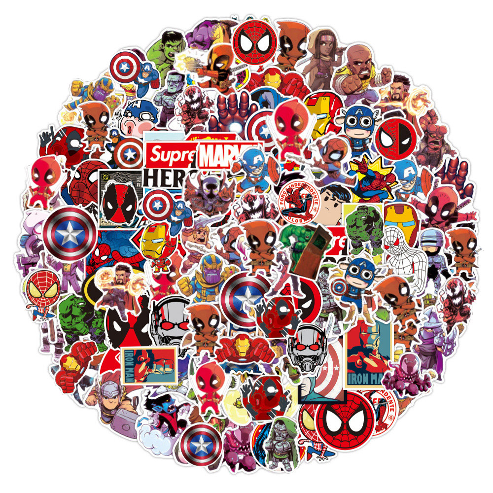 50pcs Disney Marvel The Avenge - مراجعة Laptop Accessories Kids وسعره