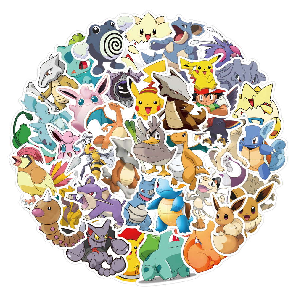 50/60pcs Cute Cartoon Anime Po - مراجعة Laptop Accessories Kids وسعره