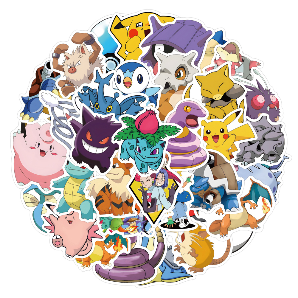 50/60pcs Cute Cartoon Anime Po - مراجعة Laptop Accessories Kids وسعره