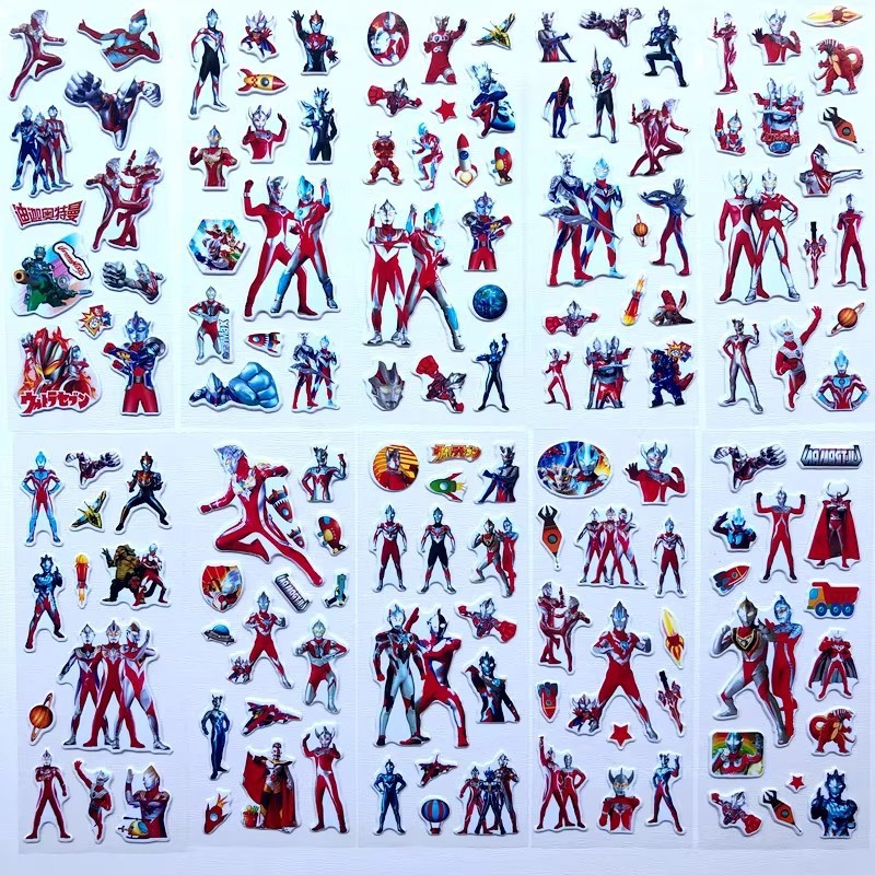 10pcs Cartoon Ultraman 3D Bubb - مراجعة Laptop Accessories Kids وسعره