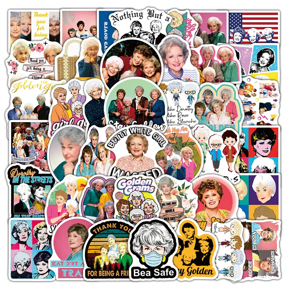 50PCS TV SHOW The Golden Girls - مراجعة Laptop Accessories Girly وسعره
